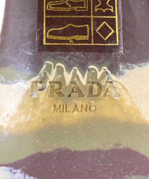 PRADA（プラダ）PRADA (プラダ) レースアップブーツ カーキ サイズ:36 1/2の古着・服飾アイテム