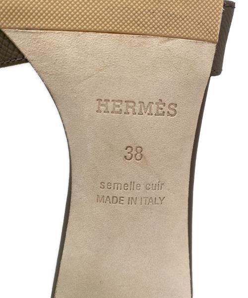 HERMES（エルメス）HERMES (エルメス) サンダル≪オアジス≫ エトゥープ サイズ:38の古着・服飾アイテム