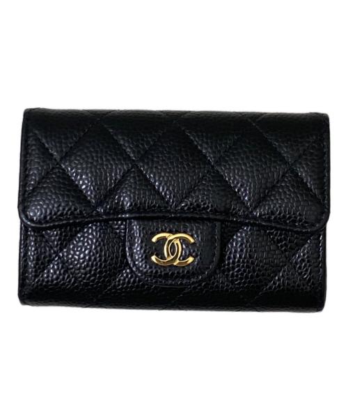 CHANEL（シャネル）CHANEL (シャネル) クラシック フラップ カード ケース ブラックの古着・服飾アイテム