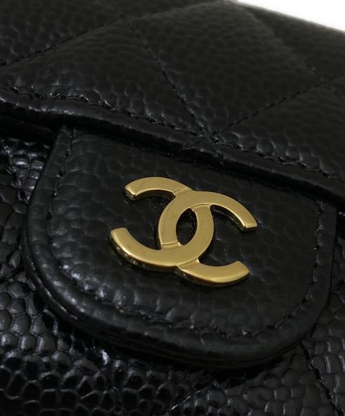 CHANEL（シャネル）CHANEL (シャネル) クラシック フラップ カード ケース ブラックの古着・服飾アイテム