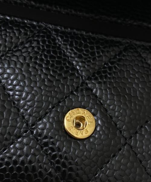 CHANEL（シャネル）CHANEL (シャネル) クラシック フラップ カード ケース ブラックの古着・服飾アイテム