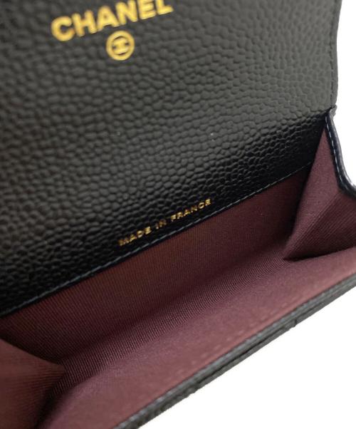 CHANEL（シャネル）CHANEL (シャネル) クラシック フラップ カード ケース ブラックの古着・服飾アイテム