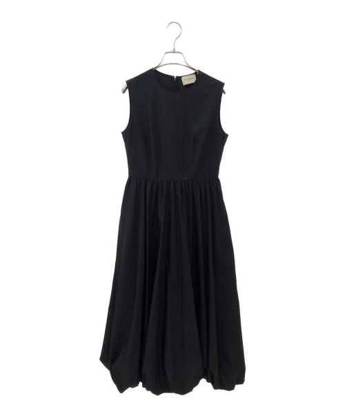 UNITED ARROWS TOKYO（ユナイテッドアローズトウキョウ）UNITED ARROWS TOKYO (ユナイテッドアローズトウキョウ) ソリッド バルーン ロングワンピース ブラック サイズ:38の古着・服飾アイテム