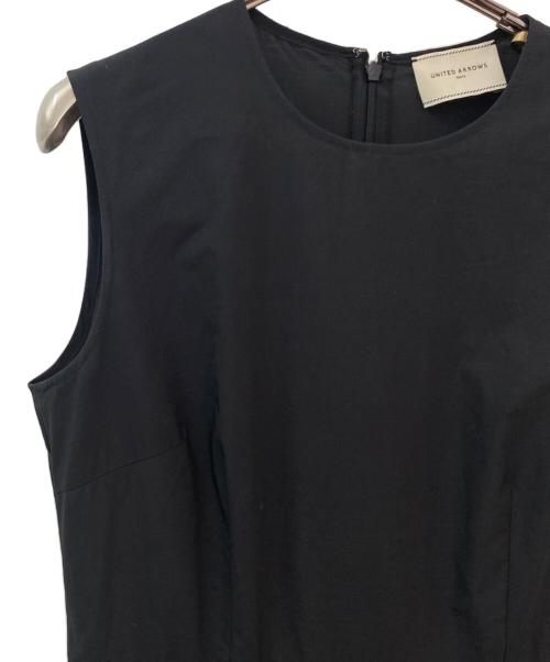 UNITED ARROWS TOKYO（ユナイテッドアローズトウキョウ）UNITED ARROWS TOKYO (ユナイテッドアローズトウキョウ) ソリッド バルーン ロングワンピース ブラック サイズ:38の古着・服飾アイテム