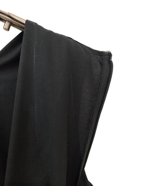 UNITED ARROWS TOKYO（ユナイテッドアローズトウキョウ）UNITED ARROWS TOKYO (ユナイテッドアローズトウキョウ) ソリッド バルーン ロングワンピース ブラック サイズ:38の古着・服飾アイテム