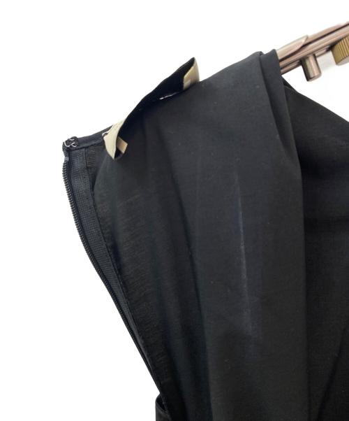 UNITED ARROWS TOKYO（ユナイテッドアローズトウキョウ）UNITED ARROWS TOKYO (ユナイテッドアローズトウキョウ) ソリッド バルーン ロングワンピース ブラック サイズ:38の古着・服飾アイテム