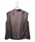 theory (セオリー) ウォッシャブルシルクプリーツノースリーブブラウス Mod Silk Twill ブラウン サイズ:S：11000円