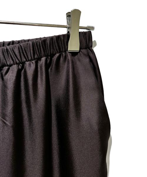 theory（セオリー）theory (セオリー) ウォッシャブルシルクストレートワイドパンツ Mod Silk Twill ブラウン サイズ:Sの古着・服飾アイテム