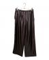 theory (セオリー) ウォッシャブルシルクストレートワイドパンツ Mod Silk Twill ブラウン サイズ:S：15000円