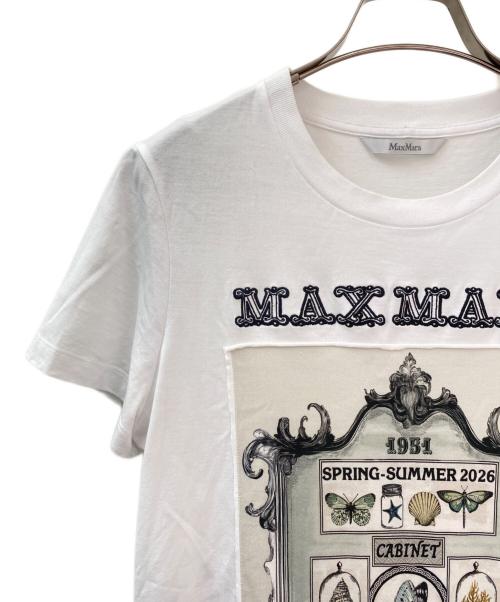 MaxMara（マックスマーラ）MaxMara (マックスマーラ) プリントTシャツ ホワイト サイズ:Sの古着・服飾アイテム
