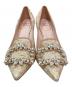 Roger Vivier (ロジェ ヴィヴィエ) 花柄ビジューパンプス アイボリー サイズ:38：20000円
