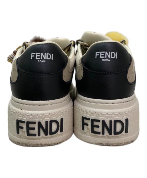 FENDI（フェンディ）FENDI (フェンディ) Match プラットフォームスニーカー ホワイト×ブラック サイズ:36の古着・服飾アイテム