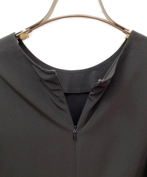 Y's（ワイズ）Y's (ワイズ) TRIACETATE/POLYESTER WAIST WRAP BLOUSE ブラック サイズ:1の古着・服飾アイテム