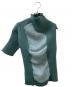 ISSEY MIYAKE（イッセイミヤケ）の古着「NUDE SHIRT リブ ニット カットソー」｜グリーン