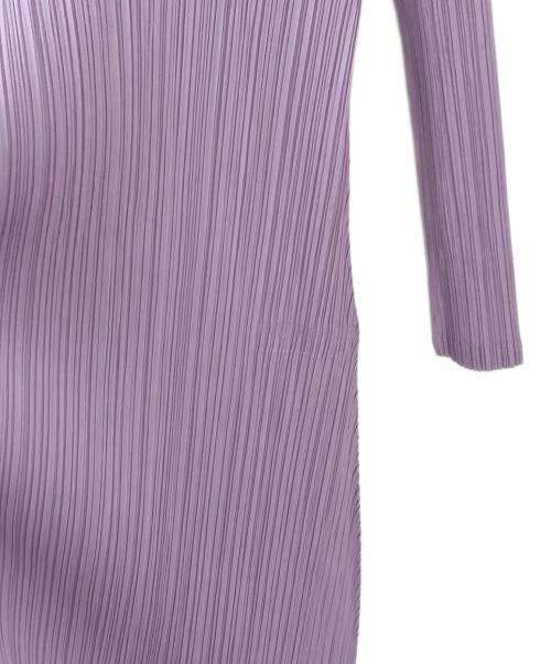 PLEATS PLEASE（プリーツプリーズ）PLEATS PLEASE (プリーツプリーズ) 長袖ワンピース パープル サイズ:3の古着・服飾アイテム