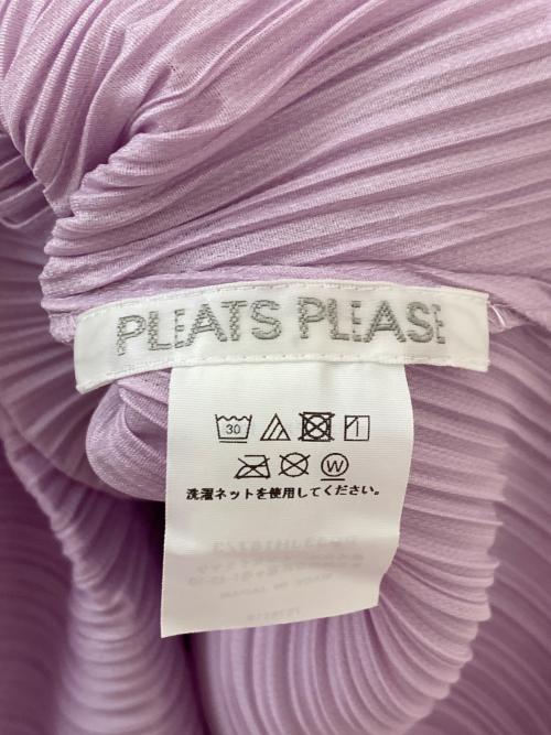 PLEATS PLEASE（プリーツプリーズ）PLEATS PLEASE (プリーツプリーズ) 長袖ワンピース パープル サイズ:3の古着・服飾アイテム
