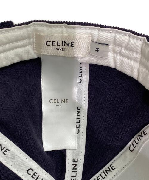 CELINE（セリーヌ）CELINE (セリーヌ) トリオンフベースボールキャップ ネイビー サイズ:Mの古着・服飾アイテム