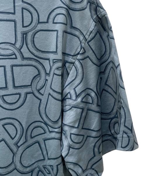 HERMES（エルメス）HERMES (エルメス) マキシTシャツ 《マイヨン・エケストル》プリント ブルー・アドリアティック サイズ:36の古着・服飾アイテム