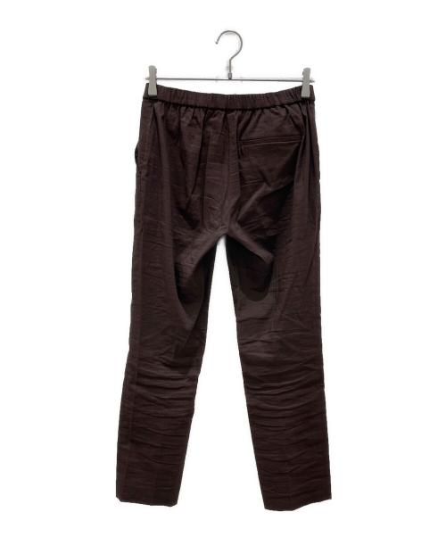 theory（セオリー）theory (セオリー) ストレッチリネンスリムプルオンパンツ ブラウン サイズ:2の古着・服飾アイテム