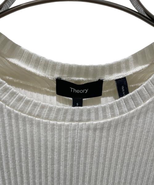 theory（セオリー）theory (セオリー) リブニット ホワイト サイズ:Sの古着・服飾アイテム