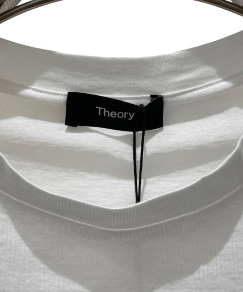 theory（セオリー）theory (セオリー) コットンスリムフィットショートスリーブTシャツ Apex Tee P ホワイト サイズ:Mの古着・服飾アイテム