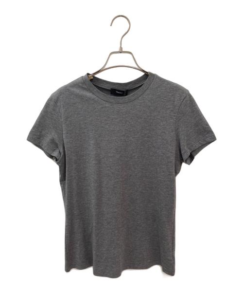 theory（セオリー）theory (セオリー) コットンスリムフィットショートスリーブTシャツ Apex Tee P グレー サイズ:Mの古着・服飾アイテム