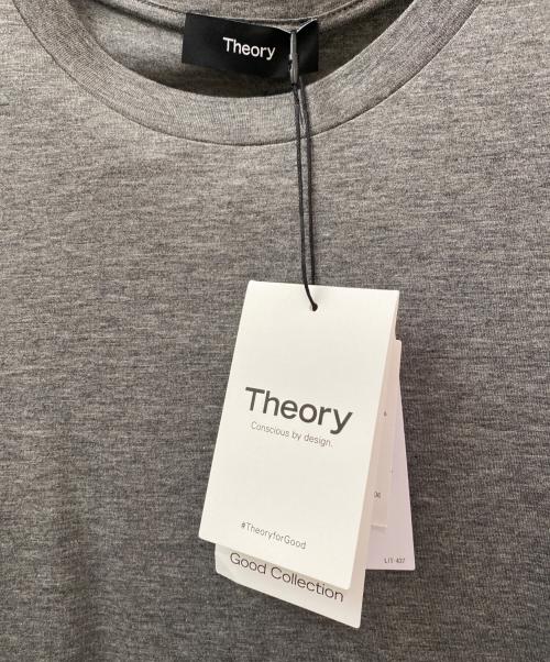 theory（セオリー）theory (セオリー) コットンスリムフィットショートスリーブTシャツ Apex Tee P グレー サイズ:Mの古着・服飾アイテム