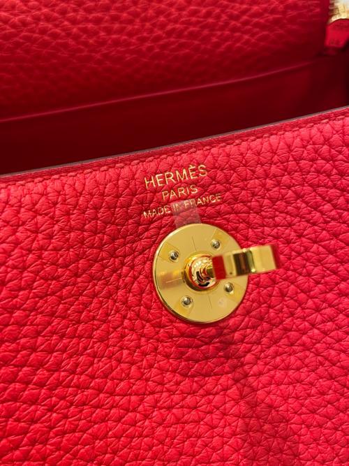 HERMES（エルメス）HERMES (エルメス) ミニ リンディ ルージュクー サイズ:ミニの古着・服飾アイテム