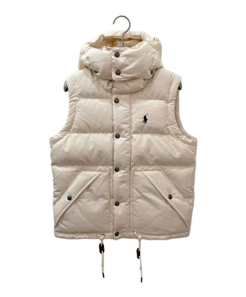 POLO RALPH LAUREN（ポロ・ラルフローレン）POLO RALPH LAUREN (ポロ・ラルフローレン) ダウンベスト アイボリー サイズ:XSの古着・服飾アイテム