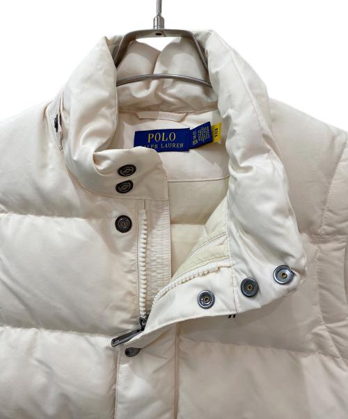 POLO RALPH LAUREN（ポロ・ラルフローレン）POLO RALPH LAUREN (ポロ・ラルフローレン) ダウンベスト アイボリー サイズ:XSの古着・服飾アイテム