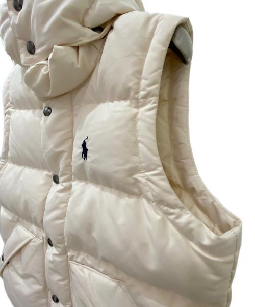 POLO RALPH LAUREN（ポロ・ラルフローレン）POLO RALPH LAUREN (ポロ・ラルフローレン) ダウンベスト アイボリー サイズ:XSの古着・服飾アイテム