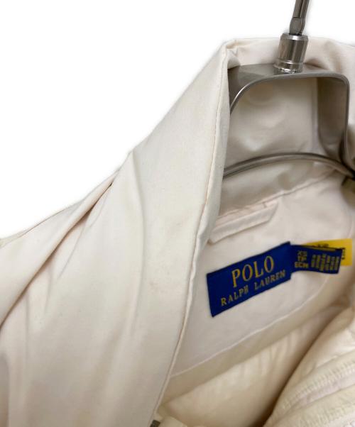 POLO RALPH LAUREN（ポロ・ラルフローレン）POLO RALPH LAUREN (ポロ・ラルフローレン) ダウンベスト アイボリー サイズ:XSの古着・服飾アイテム