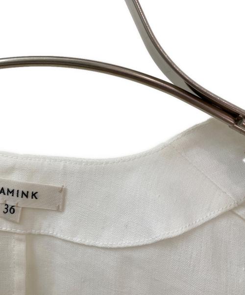 BLAMINK（ブラミンク）BLAMINK (ブラミンク) ノースリーブワンピース ホワイト サイズ:36の古着・服飾アイテム