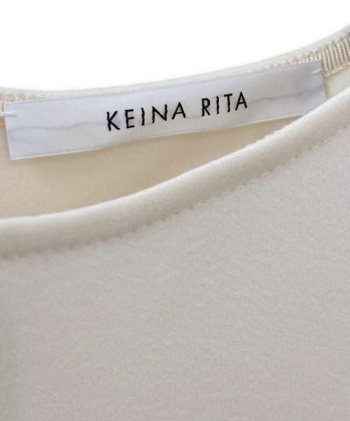 KEINA RITA（ケイナ リタ）KEINA RITA (ケイナ リタ) CROPPED TOP アイボリー サイズ:Fの古着・服飾アイテム