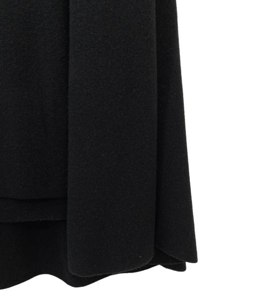 MYLAN（マイラン）MYLAN (マイラン) Wool Cashmere Cape Knit ブラック サイズ:Fの古着・服飾アイテム