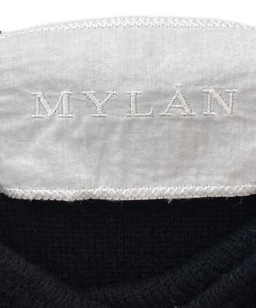 MYLAN（マイラン）MYLAN (マイラン) Wool Cashmere Cape Knit ブラック サイズ:Fの古着・服飾アイテム