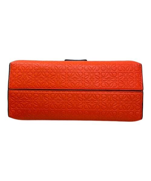 LOEWE（ロエベ）LOEWE (ロエベ) リピートアナグラムアベニューチェーンショルダーバッグ オレンジの古着・服飾アイテム