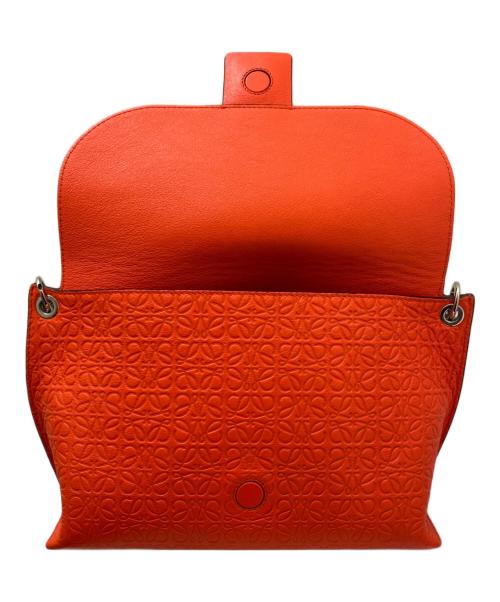 LOEWE（ロエベ）LOEWE (ロエベ) リピートアナグラムアベニューチェーンショルダーバッグ オレンジの古着・服飾アイテム