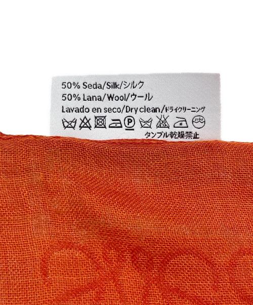 LOEWE（ロエベ）LOEWE (ロエベ) 大判ストール オレンジの古着・服飾アイテム