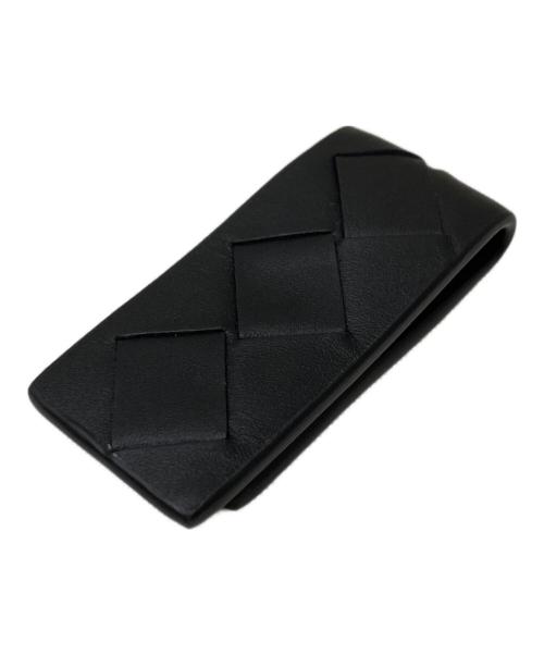 BOTTEGA VENETA（ボッテガベネタ）BOTTEGA VENETA (ボッテガベネタ) イントレチャートマネークリップ ブラックの古着・服飾アイテム