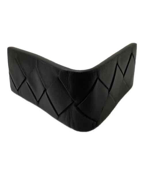BOTTEGA VENETA（ボッテガベネタ）BOTTEGA VENETA (ボッテガベネタ) イントレチャートマネークリップ ブラックの古着・服飾アイテム