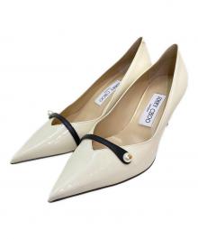 JIMMY CHOO（ジミーチュウ）の古着「ポインテッドトゥパンプス」｜ホワイト