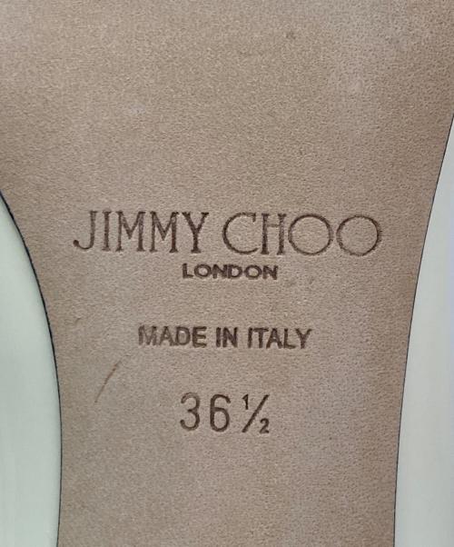 JIMMY CHOO（ジミーチュウ）JIMMY CHOO (ジミーチュウ) ポインテッドトゥパンプス ホワイト サイズ:36 1/2の古着・服飾アイテム