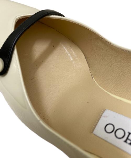 JIMMY CHOO（ジミーチュウ）JIMMY CHOO (ジミーチュウ) ポインテッドトゥパンプス ホワイト サイズ:36 1/2の古着・服飾アイテム