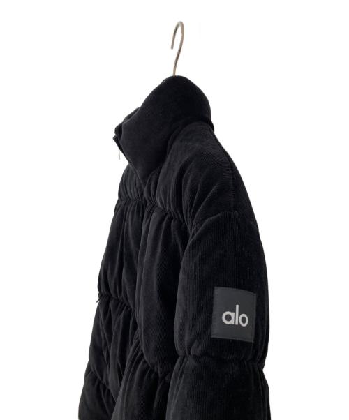 alo（アロ）alo (アロ) Micro Corduroy Dreamy Puffer ブラック サイズ:Sの古着・服飾アイテム