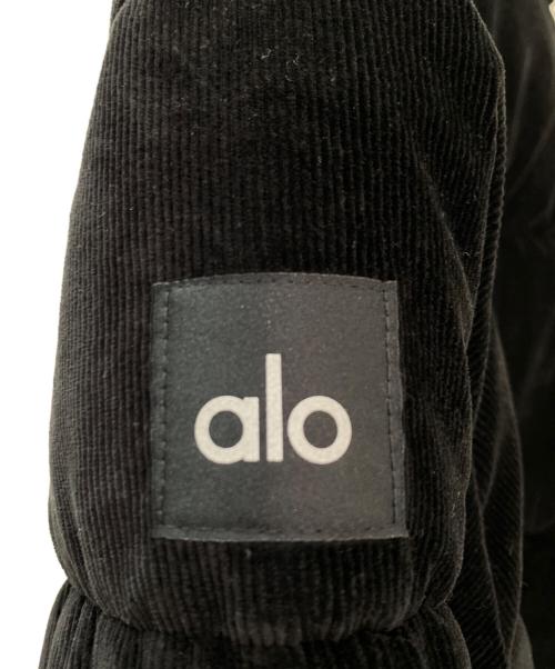 alo（アロ）alo (アロ) Micro Corduroy Dreamy Puffer ブラック サイズ:Sの古着・服飾アイテム