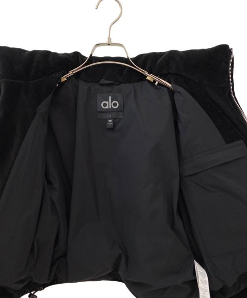 alo（アロ）alo (アロ) Micro Corduroy Dreamy Puffer ブラック サイズ:Sの古着・服飾アイテム