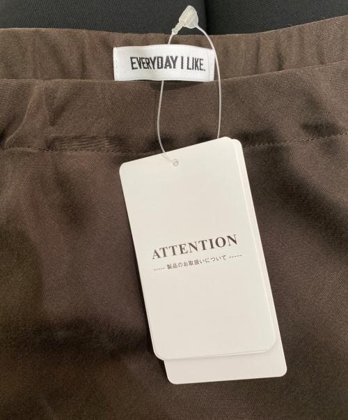 EVERYDAY I LIKE.（エヴリデイ アイ ライク）EVERYDAY I LIKE. (エヴリデイ アイ ライク) Cu/R maxi スカート ブラウン サイズ:Fの古着・服飾アイテム