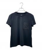 HERMESエルメス）の古着「刺繍入りポケット Tシャツ」｜ブラック