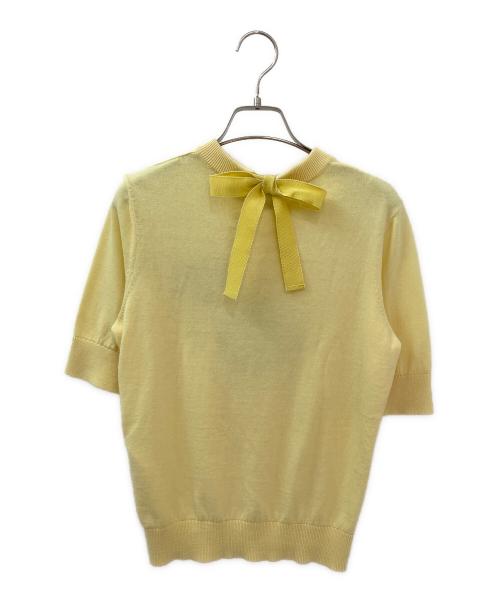 patou（パトゥ）patou (パトゥ) 半袖セーター イエロー サイズ:XSの古着・服飾アイテム